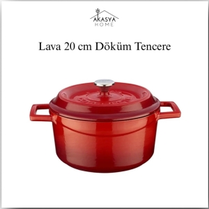 Lava Yuvarlak Trendy 20 Cm Tencere Kirmizi