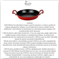 Lava Yuvarlak Kulplu Sahan 20 Cm  Kirmizi 21452