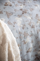 Çift Kişilik Briella Ekru Yatak Örtülü Nevresim Set