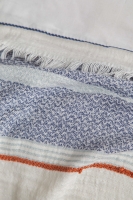 Çift Kişilik Cali İndigo Pamuk Yatak Örtüsü Nevresim Seti