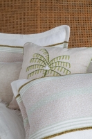 Çift Kişilik Cali Olive Pamuk Yatak Örtüsü Nevresim Seti