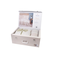 Çift Kişilik Cali Olive Pamuk Yatak Örtüsü Nevresim Seti