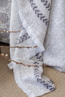 Çift Kişilik Crown Gray Timeless Yatak Örtüsü Nevresim Prime Set