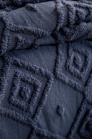 Çift Kişilik Ellion İndigo Trikolu Battaniyeli Nevresim Takımı