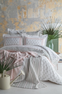 Çift Kişilik Florantine Adaçayı Timeless Nevresim Yatak Örtüsü