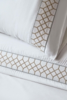 Çift Kişilik Hera White Nakışlı Bambu Nevresim Takımı