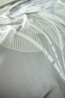 Çift Kişilik June Gri Müslin Yatak Örtülü Nevresimli Pike Takımı