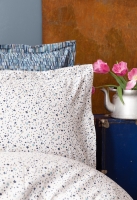 Çift Kişilik Leros İndigo Nevresim Takımı