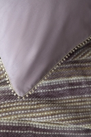 Çift Kişilik Lizbon Lila Yatak Örtülü Nevresimli Set