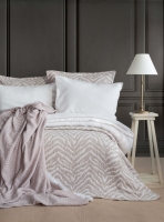 Çift Kişilik Londa Bej Timeless Yatak Örtüsü Nevresim Prime Set