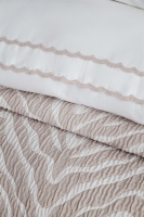 Çift Kişilik Londa Bej Timeless Yatak Örtüsü Nevresim Prime Set