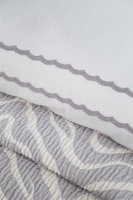 Çift Kişilik Londa Gri Timeless Yatak Örtüsü Nevresim Prime Set