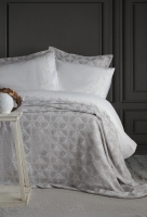 Çift Kişilik Madrid Gri Yatak Örtülü Nevresimli Set