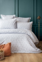 Çift Kişilik Nancy Mavi Krep Nevresim Takımı