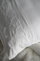 Çift Kişilik Nolan Beyaz Yatak Örtülü Nevresim Set