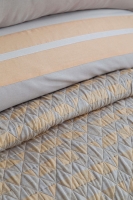 Çift Kişilik Pisagor Bej Timeless Yatak Örtüsü Nevresim Prime Set