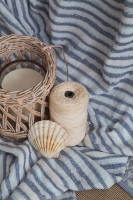 Çift Kişilik Pisagor İndigo Timeless Yatak Örtüsü Nevresim Prime Set