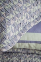 Çift Kişilik Pisagor İndigo Timeless Yatak Örtüsü Nevresim Prime Set