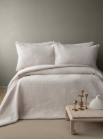 Çift Kişilik Savoy Bej Yatak Örtüsü Seti