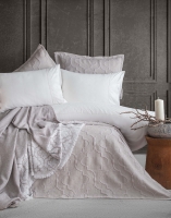 Çift Kişilik Serene Gri Timeless Yatak Örtüsü Nevresim Prime Set