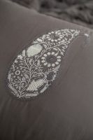 Çift Kişilik Silverfox Gray Yatak Örtülü Nevresim Set