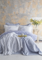Çift Kişilik Sorella Cobalt Timeless Yatak Örtüsü Nevresim Prime Set