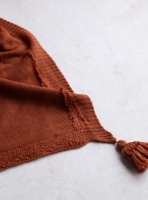 Çift Kişilik Stampino Terracotta Trikolu Battaniyeli Nevresim Takımı