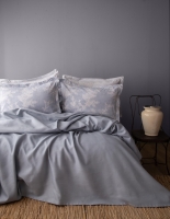 Çift Kişilik Tanya İndigo Nevresimli Bambu Pike Takımı