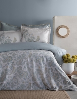 King Size Berta İndigo Elegance Saten Nevresim Takımı