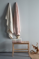 Lotus 90x150 CM 4'Lü Blush/Ekru Havlu Aile Seti