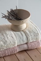 Lotus 90x150 CM 4'Lü Blush/Ekru Havlu Aile Seti