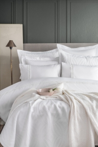Tek Kişilik Belmont White Timeless Yatak Örtüsü Prime Set