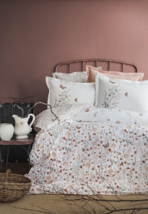 Tek Kişilik Papillo Blush Timeless Yatak Örtüsü Prime Set